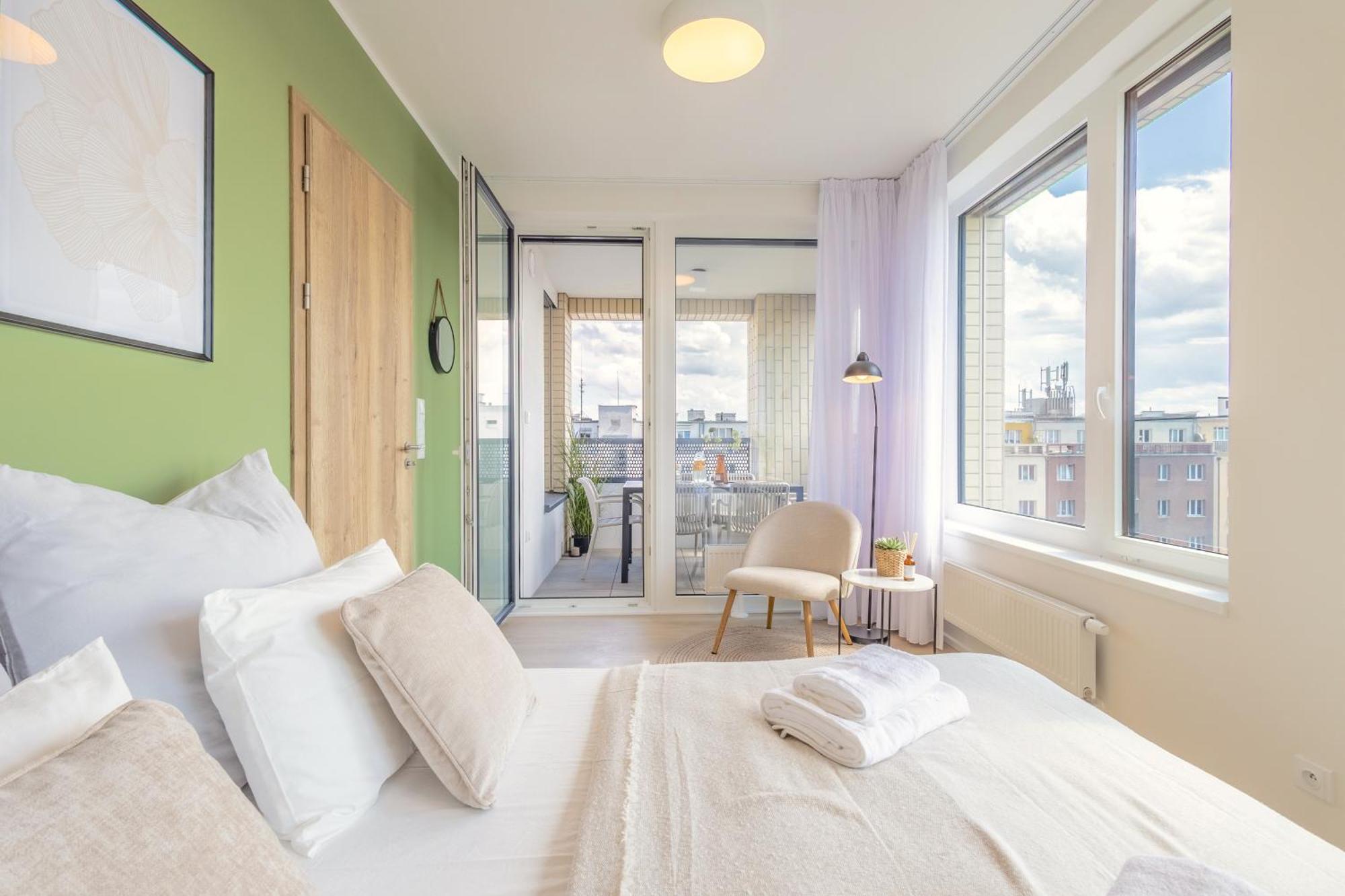 Bright 2Br - 7Th Floor, Balcony, Free Parking By Gravity Prague Leilighet Eksteriør bilde