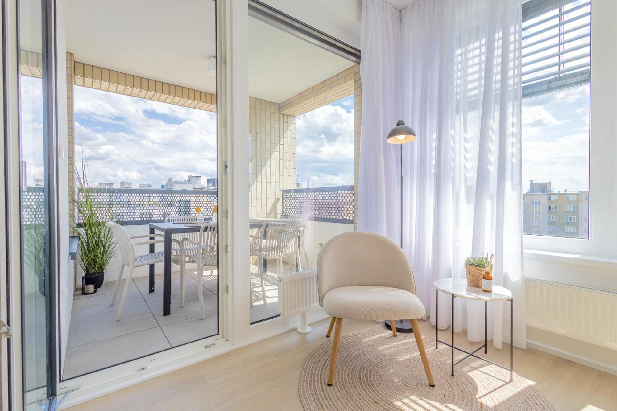 Bright 2Br - 7Th Floor, Balcony, Free Parking By Gravity Prague Leilighet Eksteriør bilde